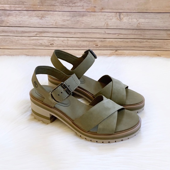 Timberland Shoes - Timberland Violet Marsh X Band Olive Sandal